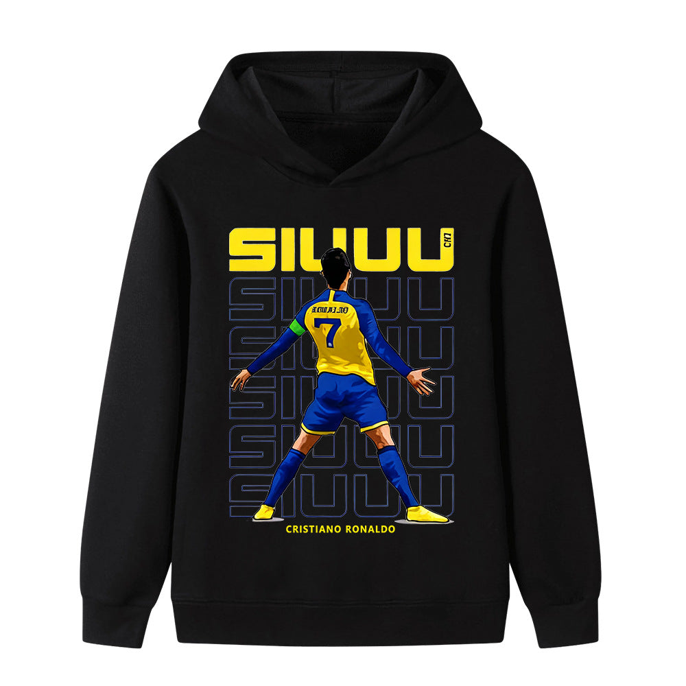 Ronaldo Fotbolls Hoodie för Barn - Cool Design Footballdinho