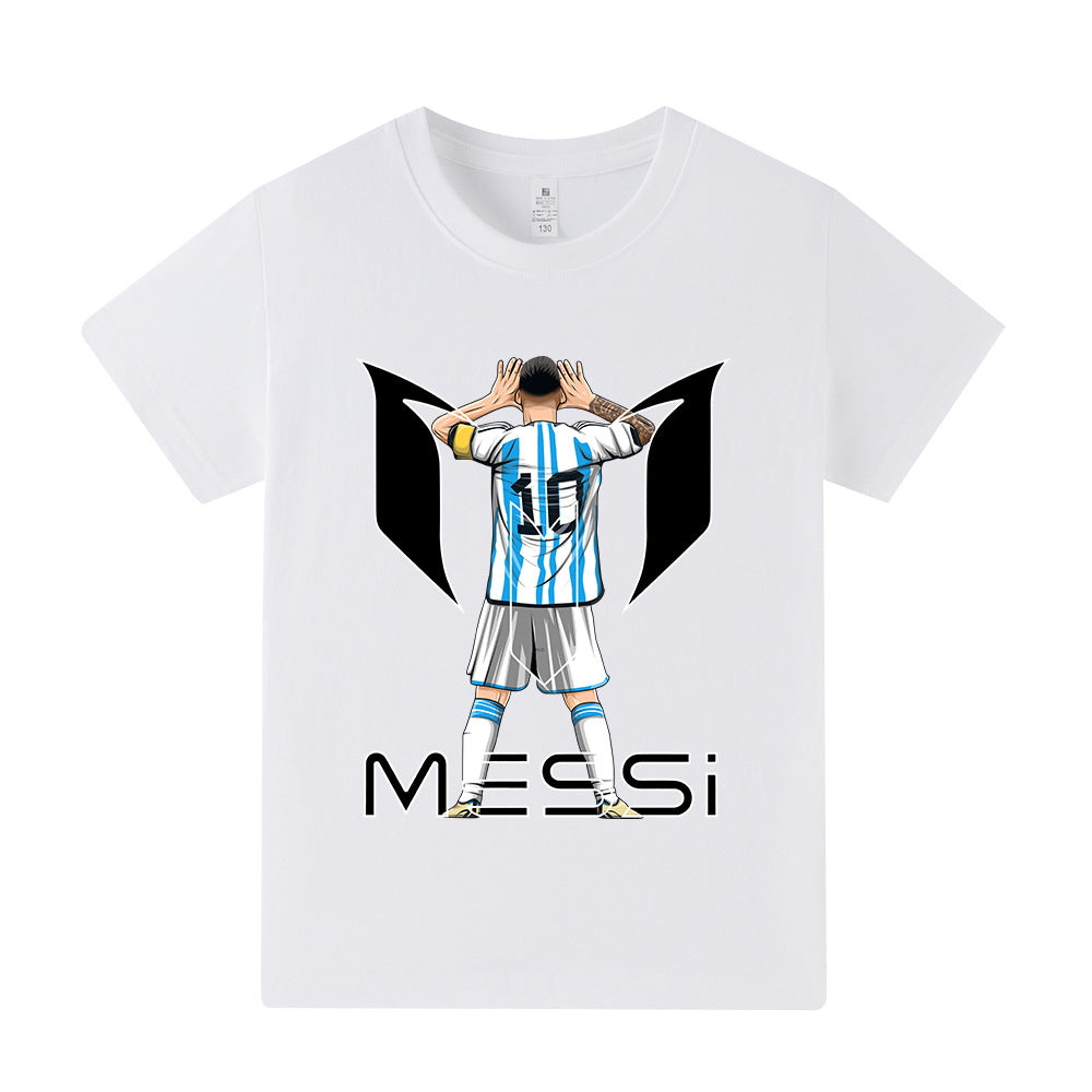 Lionel Messi Fotbolls T-shirt för Barn - Bekväm Footballdinho