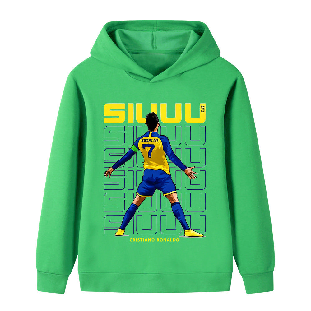 Ronaldo Fotbolls Hoodie för Barn - Cool Design Footballdinho