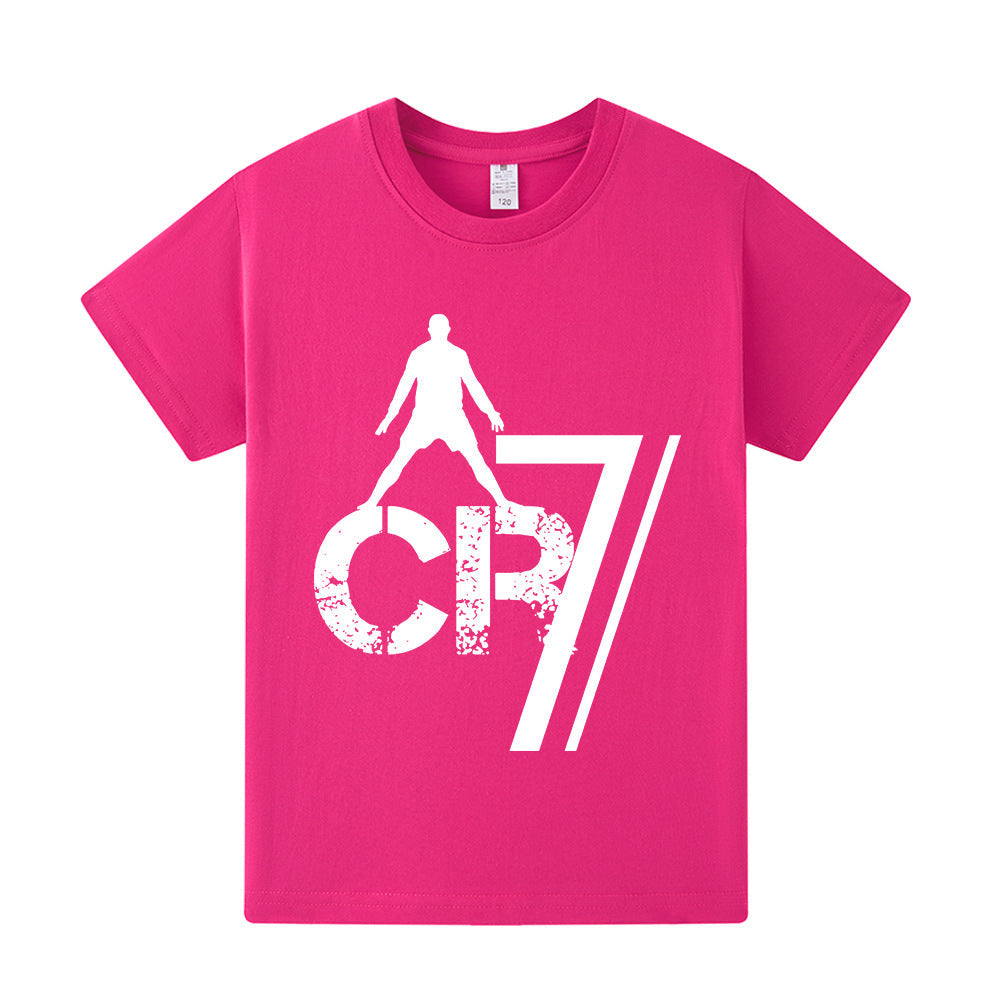 Cristiano Ronaldo Fotbolls T-shirt för Barn - Sportig Footballdinho