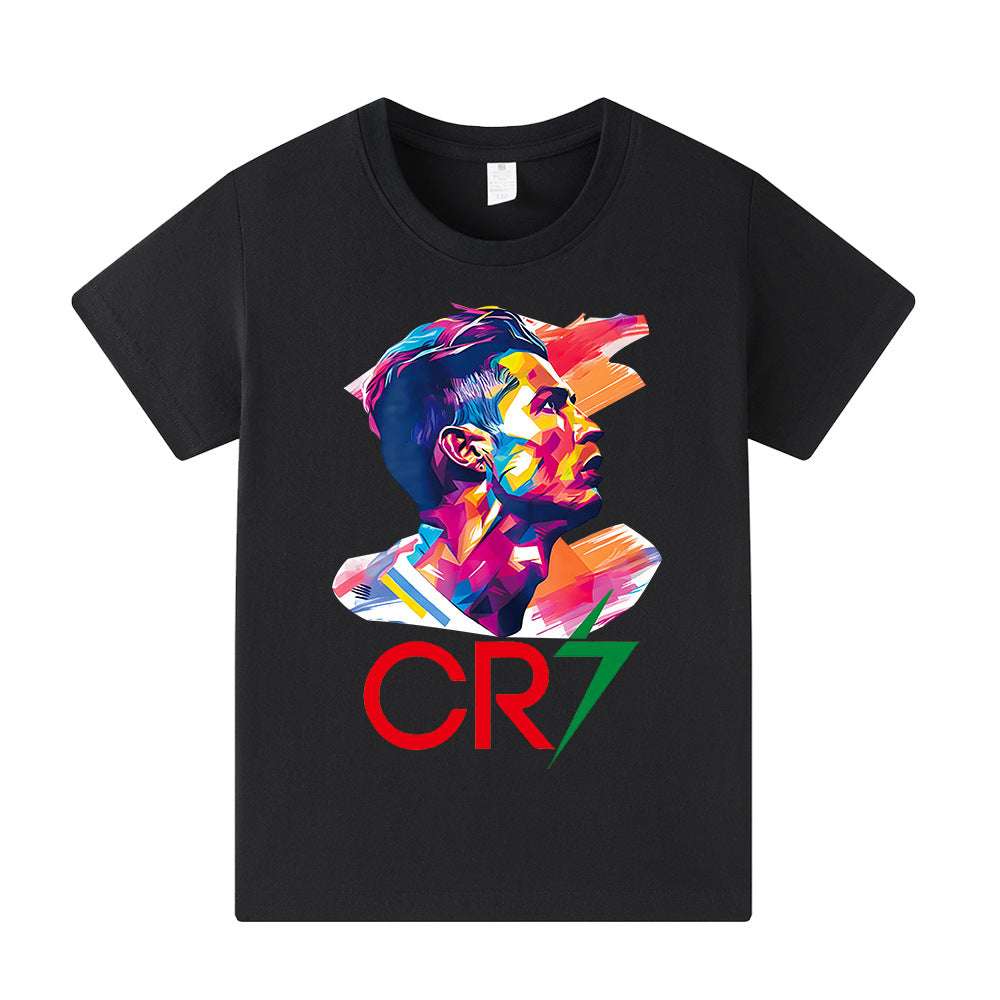Cristiano Ronaldo Fotbolls T-shirt för Barn - Bekväm Footballdinho