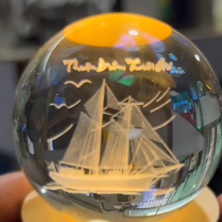 Lysande mån kristallkula Carvallo