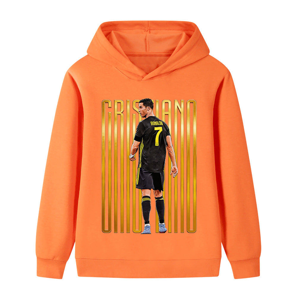 Ronaldo Fotbolls Hoodie för Barn - för Vardag Footballdinho
