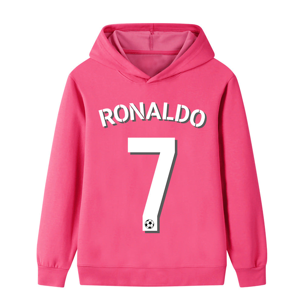 Ronaldo Fotbolls Hoodie för Barn - Sportig Footballdinho