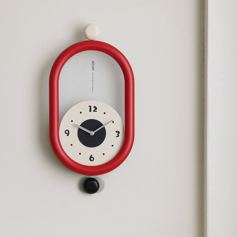 TimeLuxe – Modern 3D-väggklocka med pendel MILA Sverige