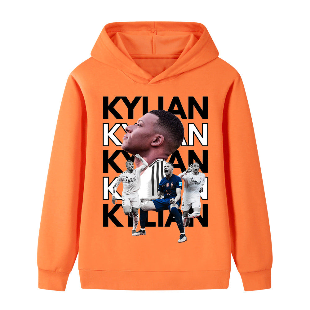 Kylian Mbappé Fotbolls Hoodie för Barn - Mbappe Footballdinho