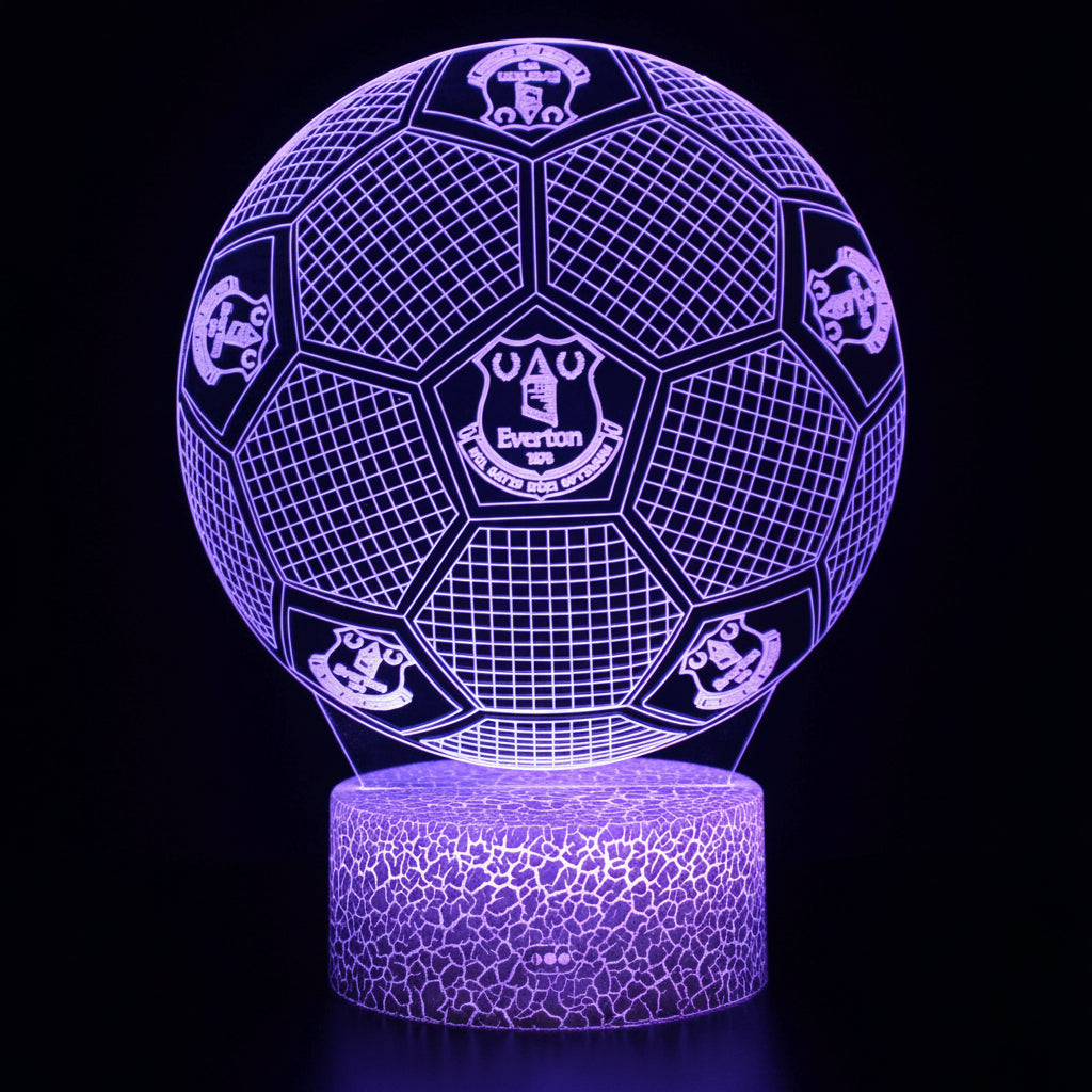 Fotboll 3D Illusion LED-Lampa - Nattlampa - Ball Footballdinho