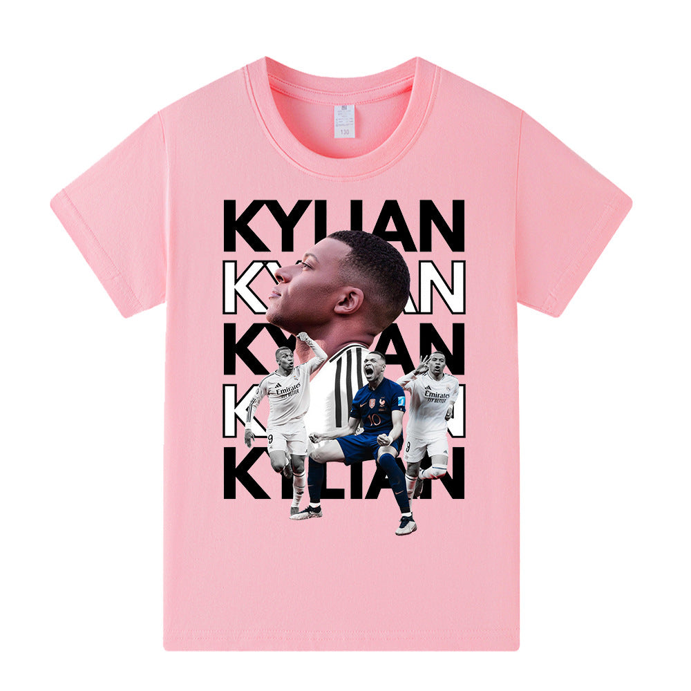 Kylian Mbappé Fotbolls T-shirt för Barn - Mbappe Footballdinho