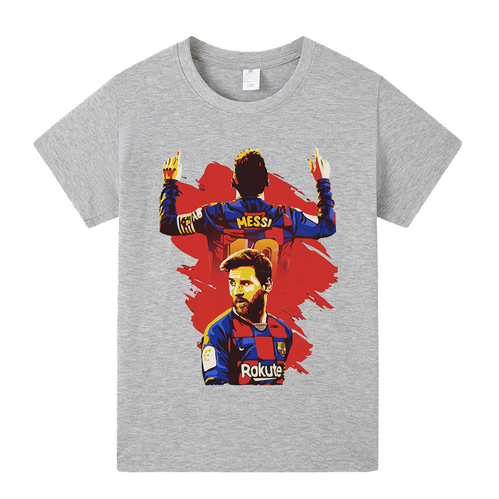 Lionel Messi Fotbolls T-shirt för Barn - Barcelona Footballdinho