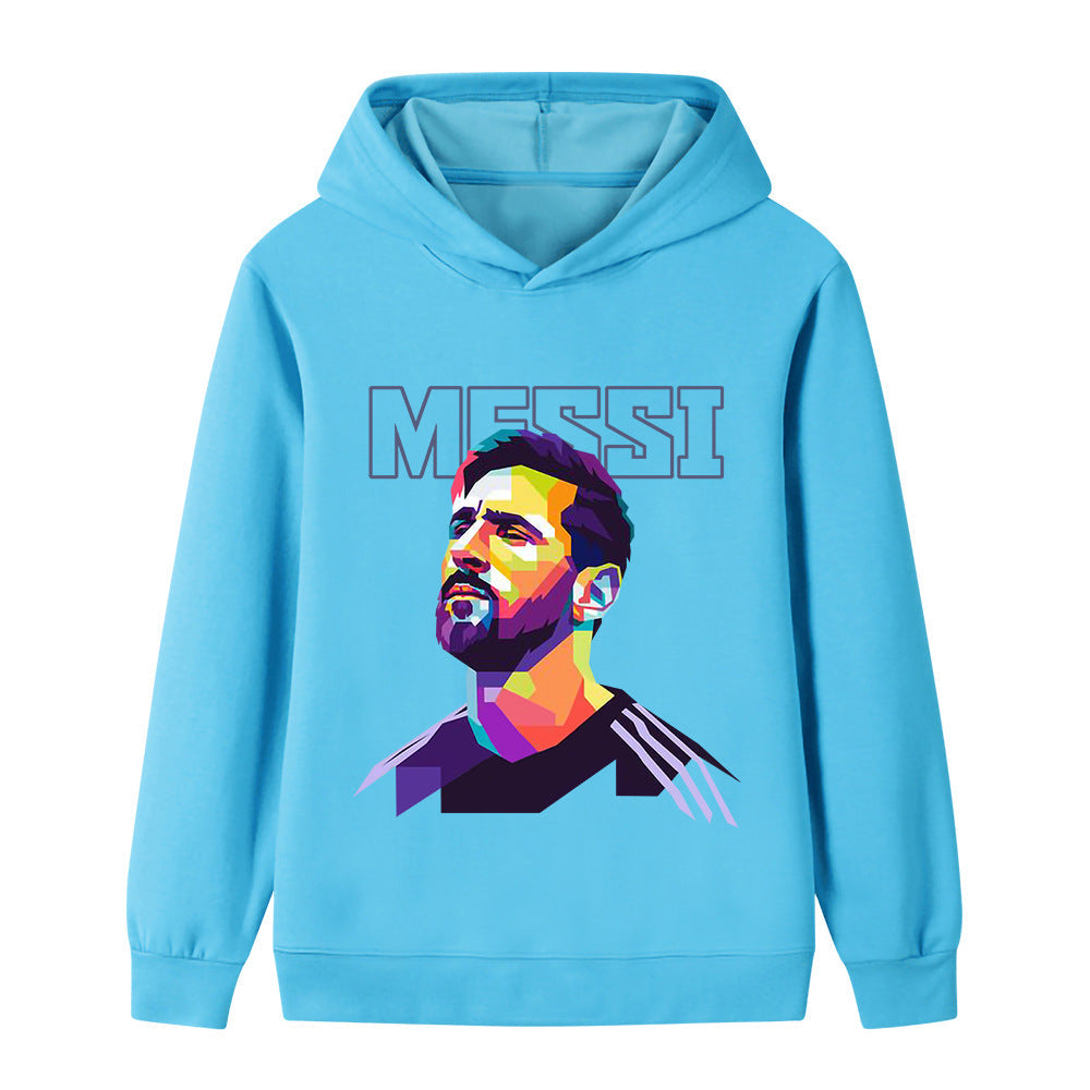 Messi Fotbolls Hoodie för Barn - Mjuk Footballdinho