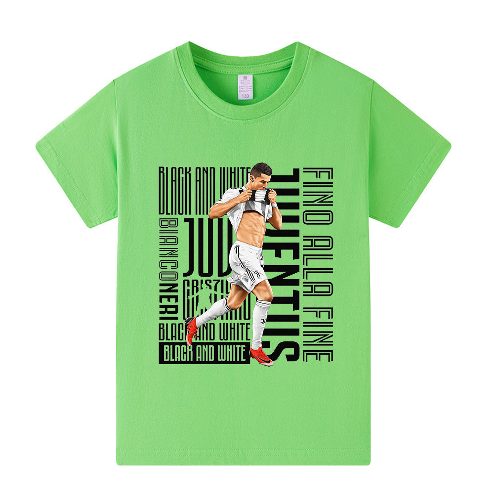 Ronaldo Fotbolls T-shirt för Barn - Juventus Footballdinho