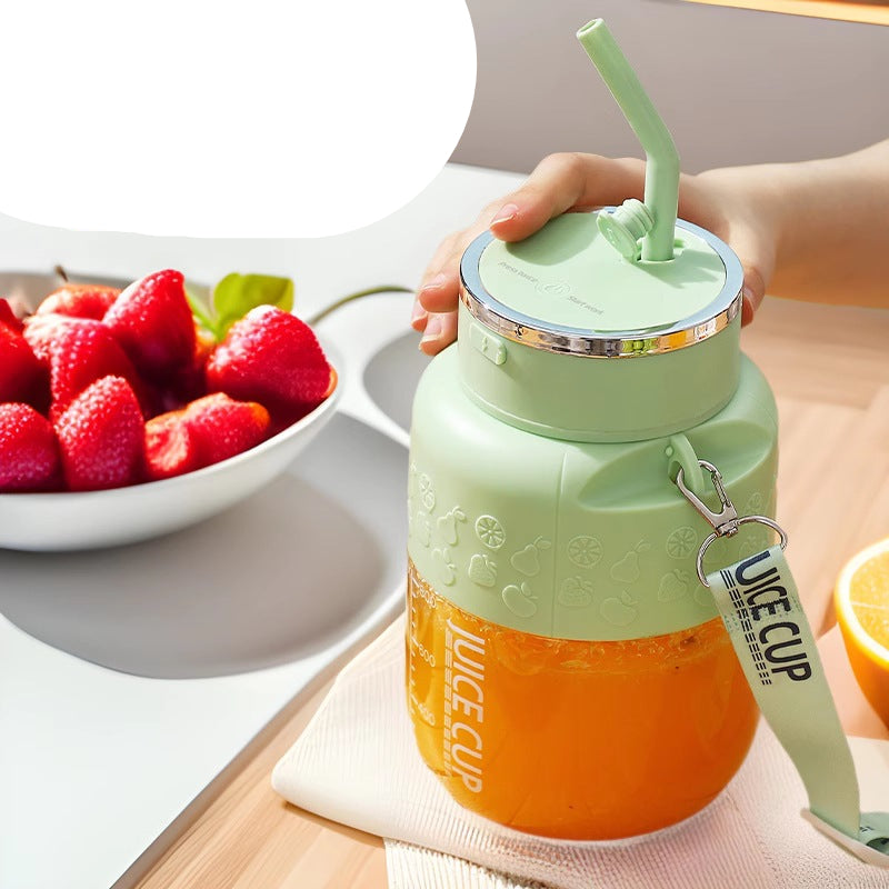 2in1 Flaska Mixer med Drickstrå 800ml - Perfekt för På Språng! Carvallo
