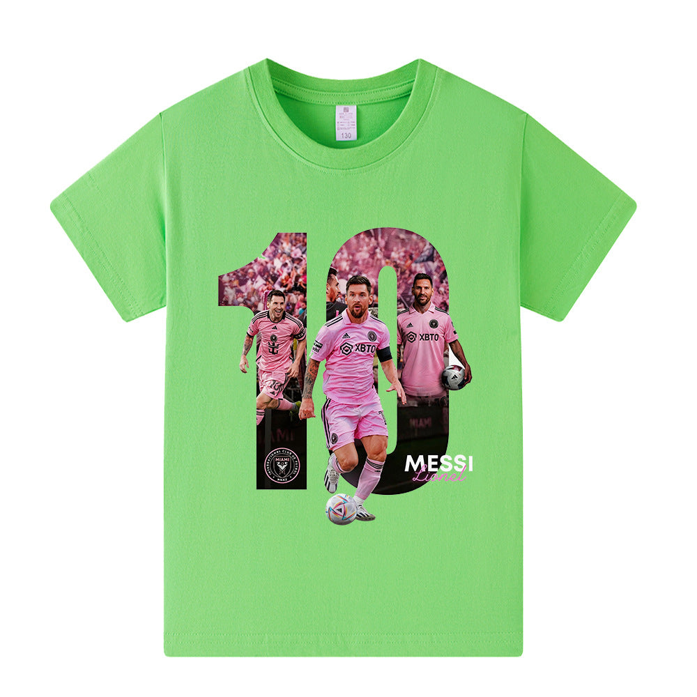 Lionel Messi Fotbolls T-shirt för Barn - Miami Footballdinho