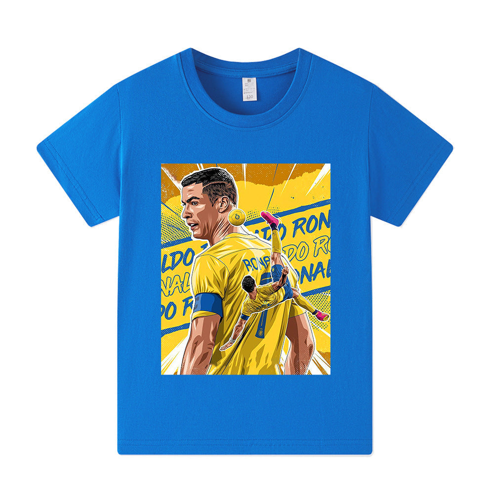 Cristiano Ronaldo Fotbolls T-shirt för Barn - Al Nassr Footballdinho