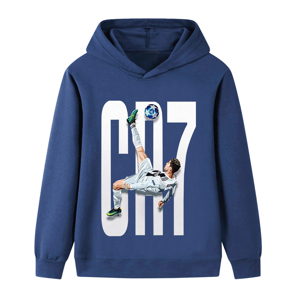 Ronaldo Fotbolls Hoodie för Barn - Style Footballdinho