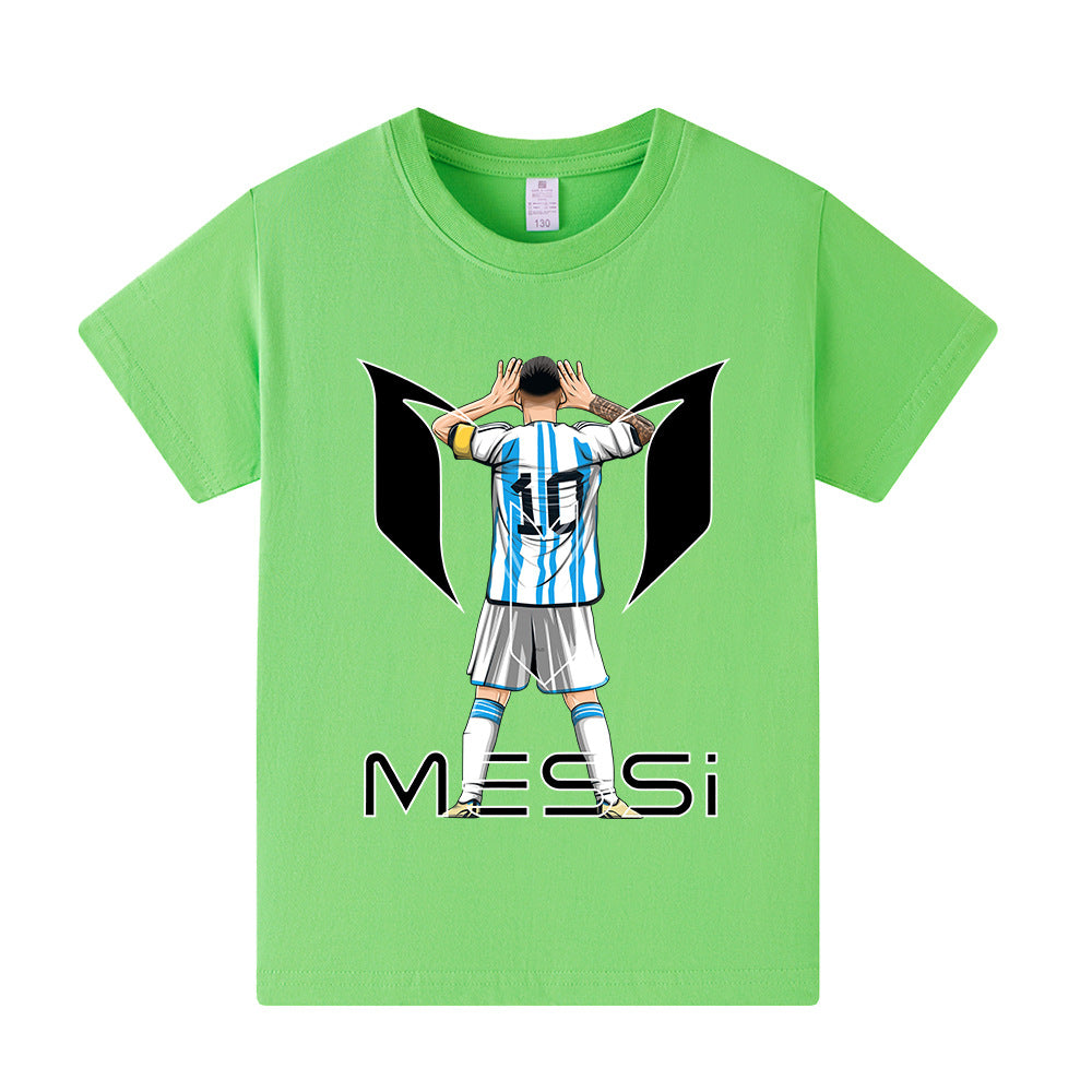 Lionel Messi Fotbolls T-shirt för Barn - Bekväm Footballdinho