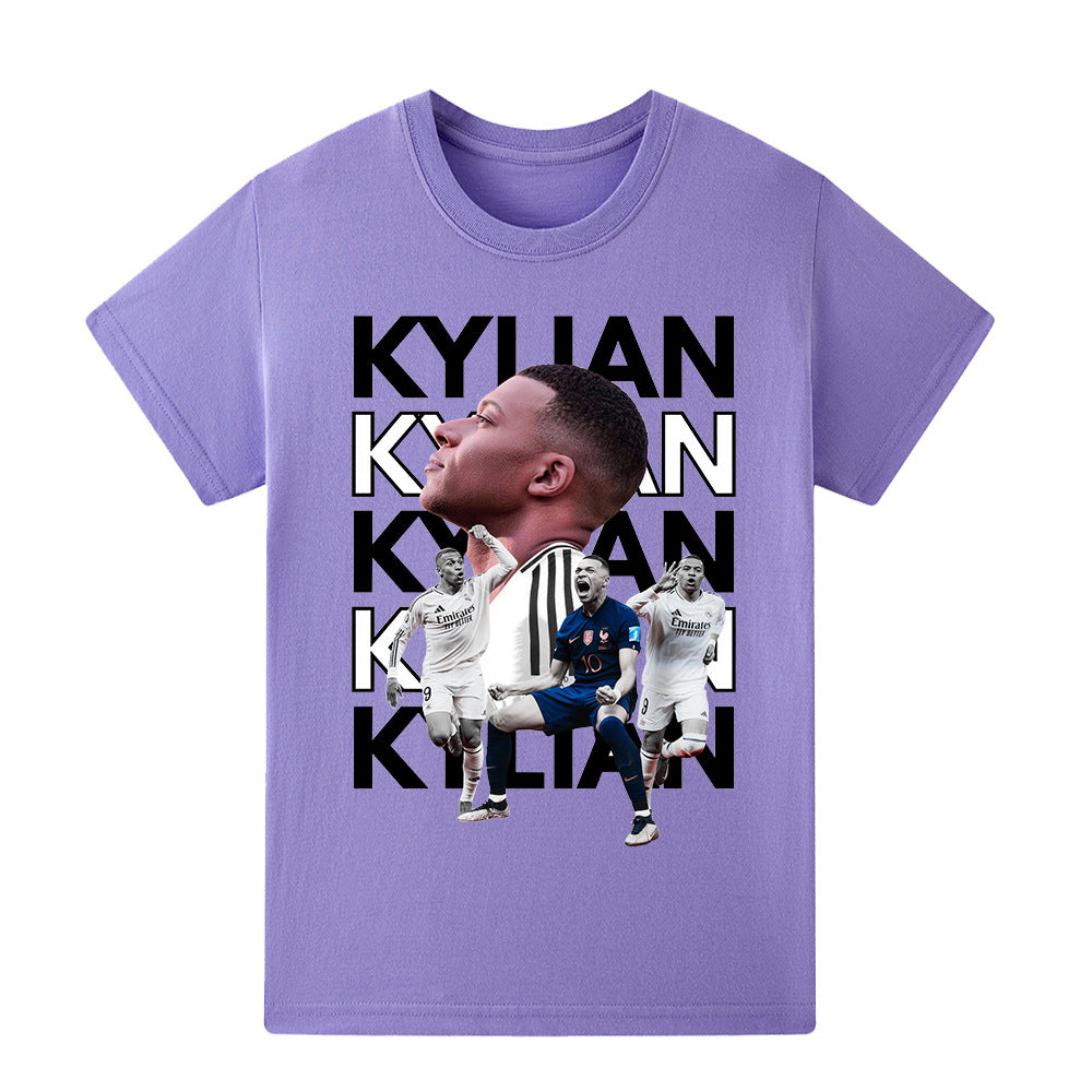 Kylian Mbappé Fotbolls T-shirt för Barn - Mbappe Footballdinho
