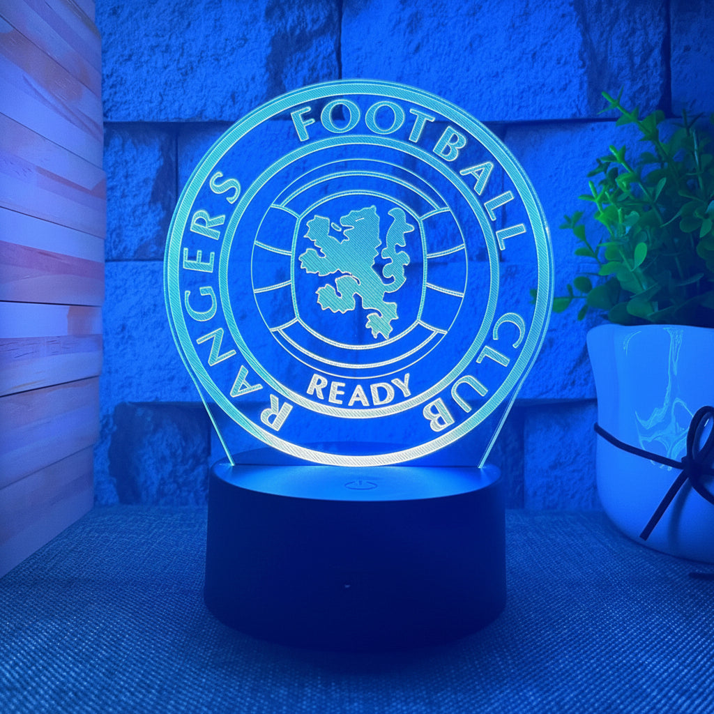 Fotboll 3D Illusion LED-Lampa - Nattlampa - Nattlampa Footballdinho