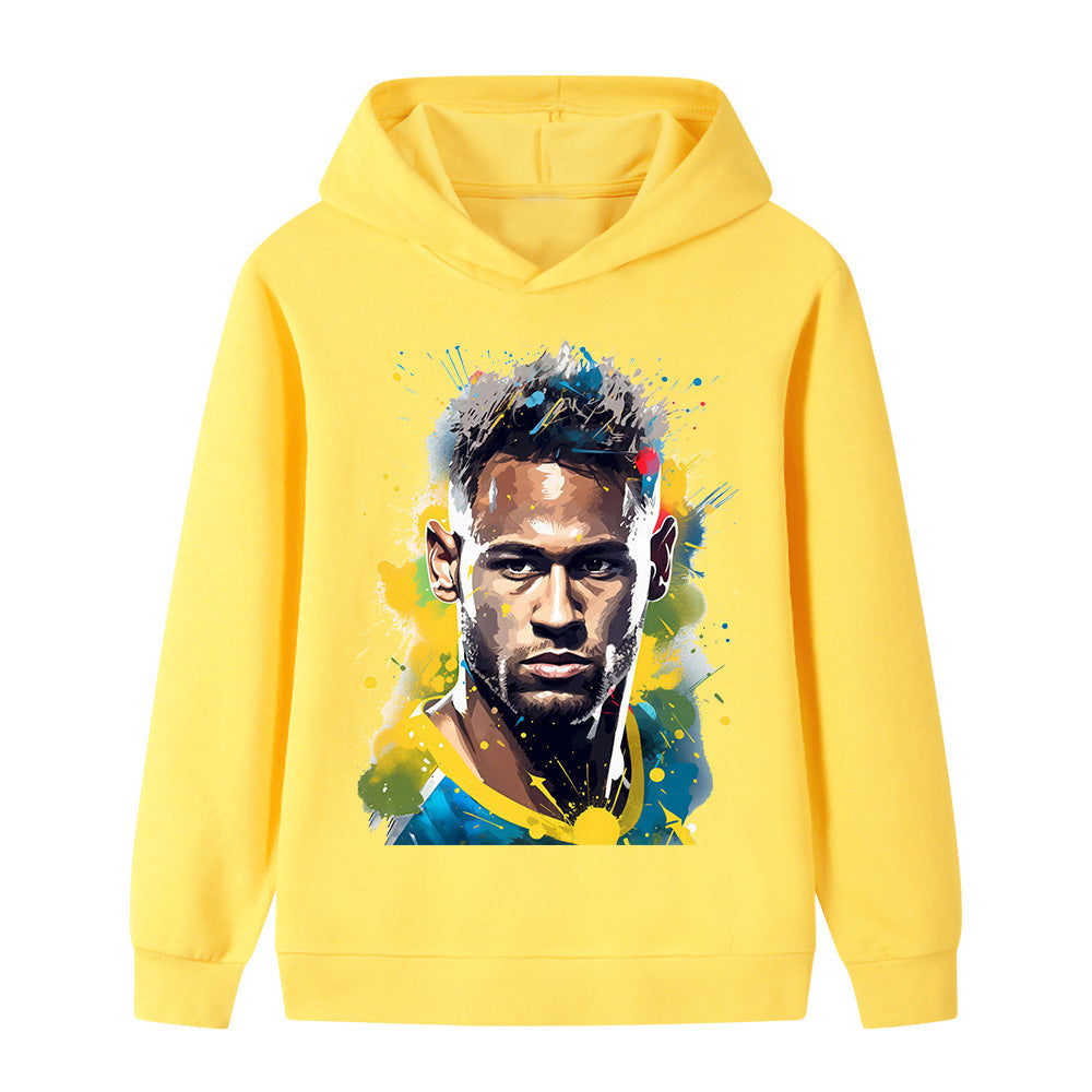 Neymar Fotbolls Hoodie för Barn Footballdinho
