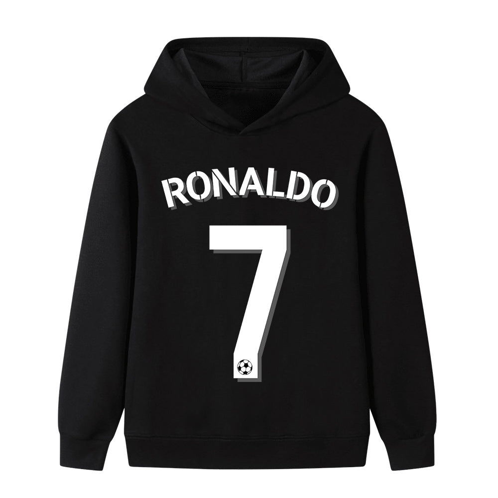 Ronaldo Fotbolls Hoodie för Barn - Sportig Footballdinho