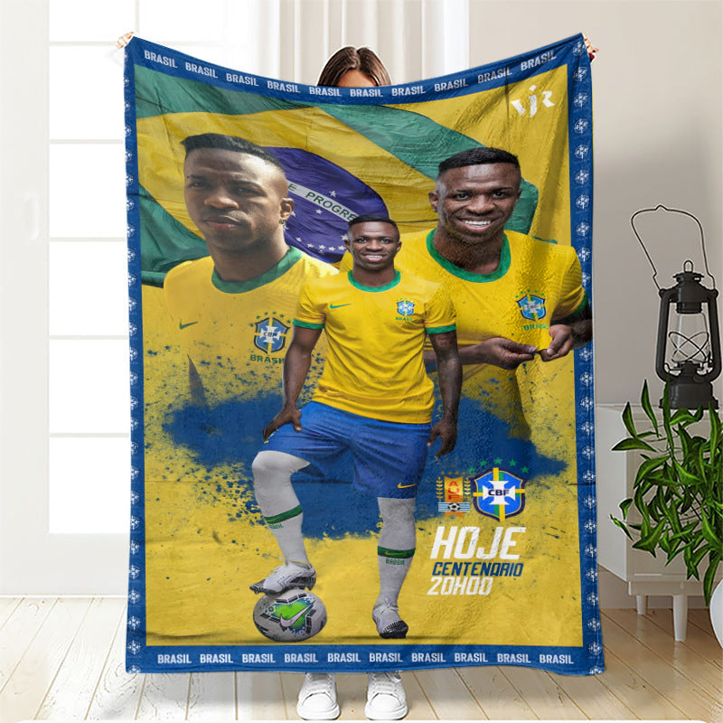 Fotbollsfilt - Brasilien Footballdinho