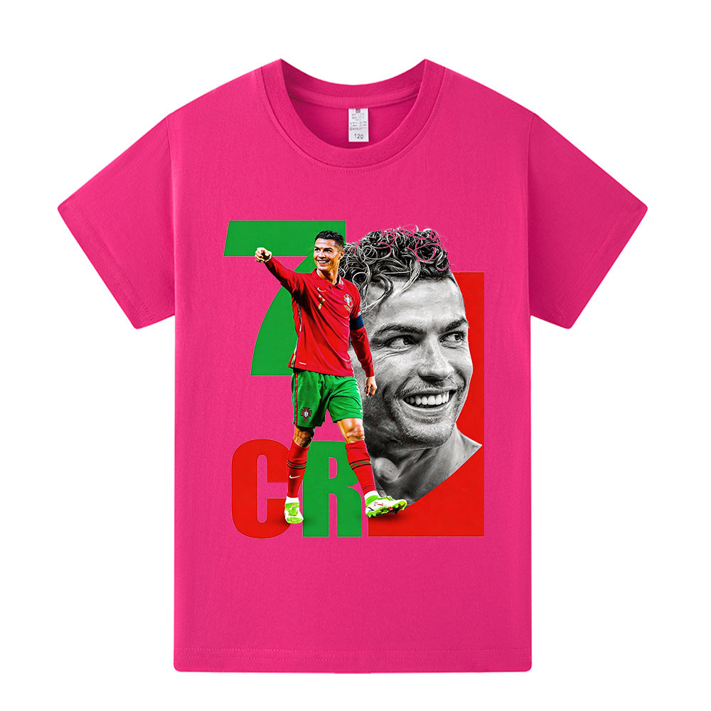 Cristiano Ronaldo Fotbolls T-shirt för Barn - Portugal Footballdinho