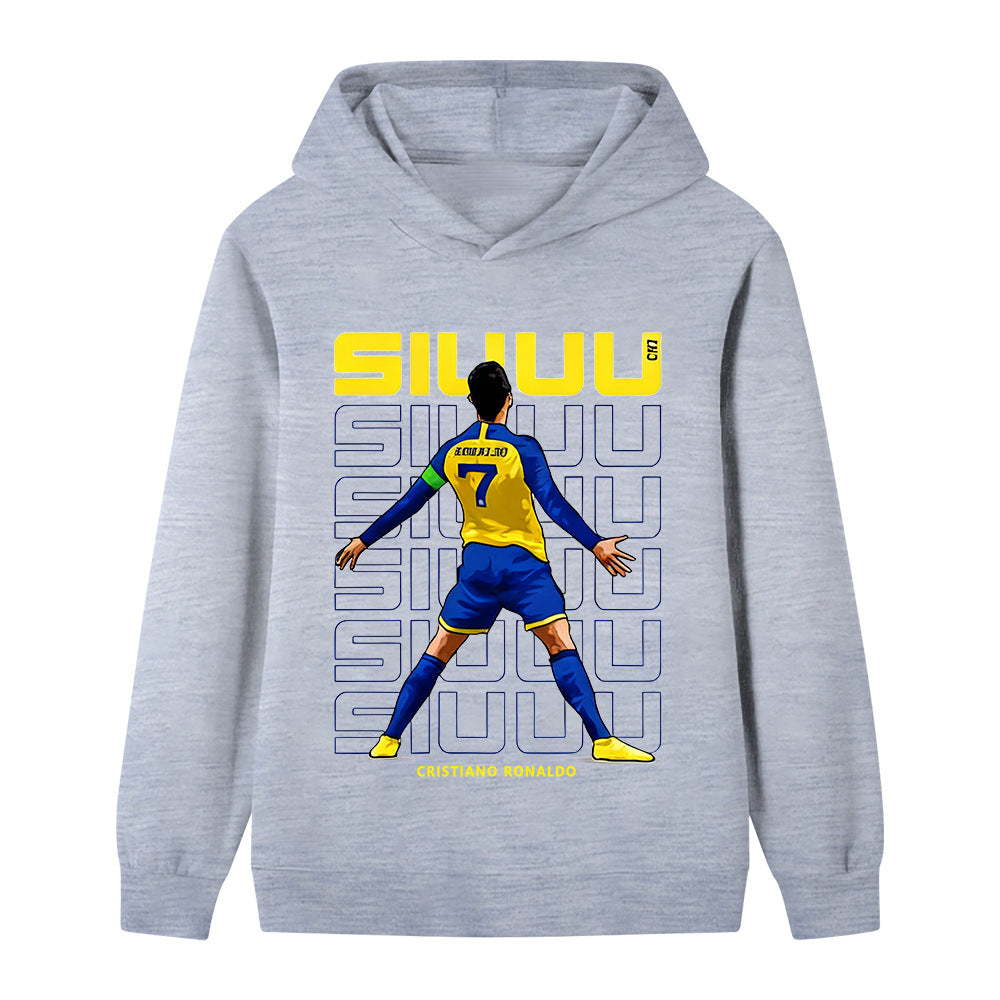 Ronaldo Fotbolls Hoodie för Barn - Cool Design Footballdinho