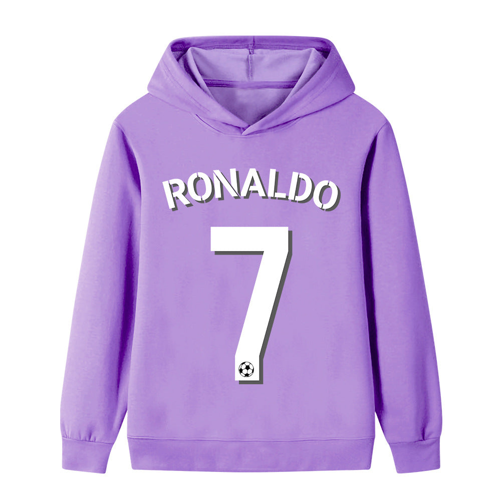 Ronaldo Fotbolls Hoodie för Barn - Sportig Footballdinho