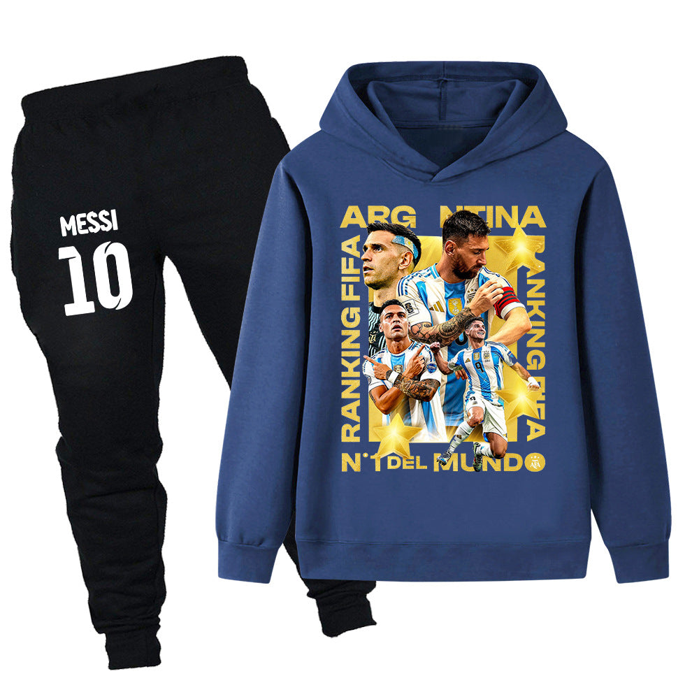 Lionel Messi Träningsoverall för Barn - Argentina - Tracksuit Footballdinho