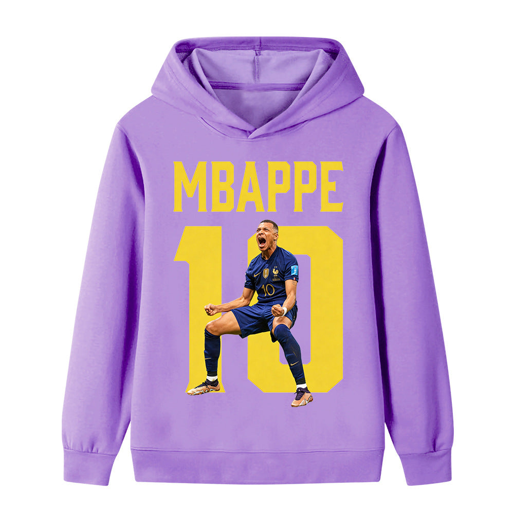Mbappé Fotbolls Hoodie för Barn - Mbappe Footballdinho