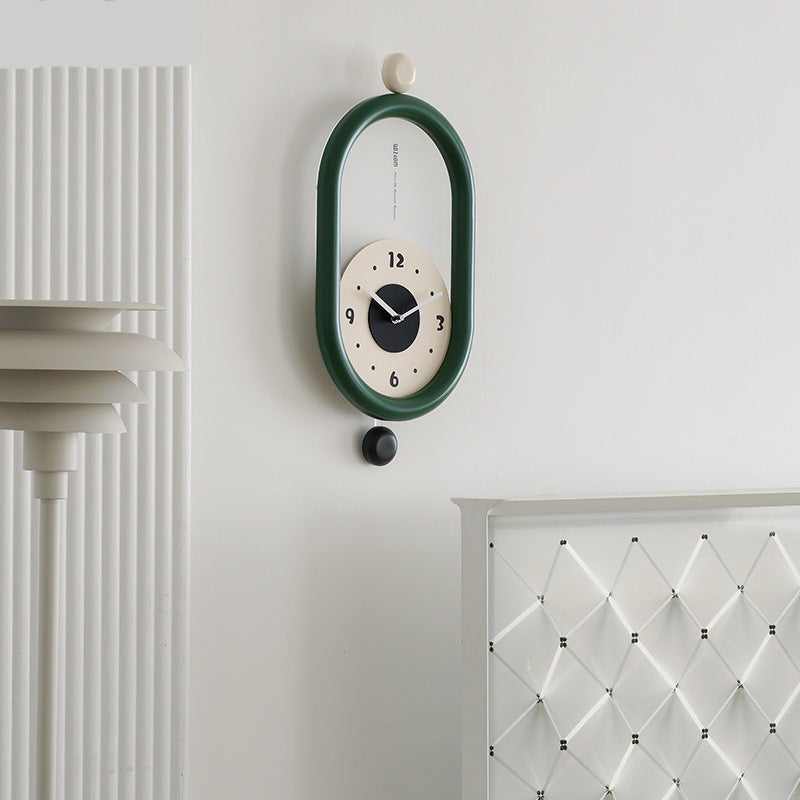 TimeLuxe – Modern 3D-väggklocka med pendel MILA Sverige