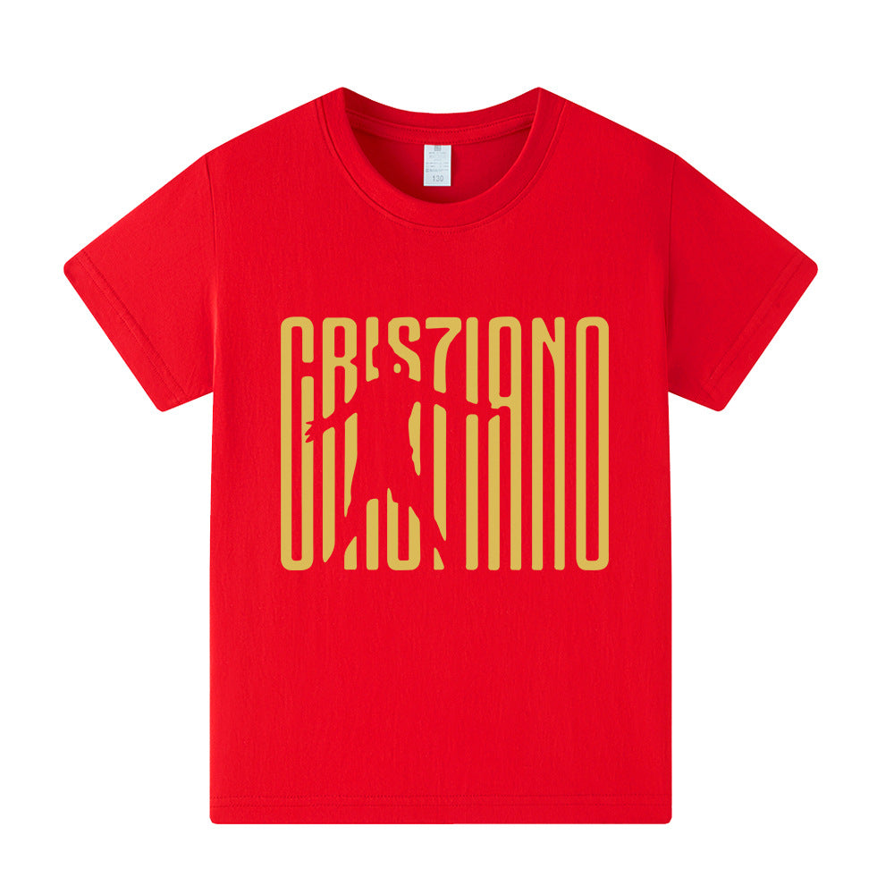 Ronaldo Fotbolls T-shirt för Barn - Bekväm Footballdinho