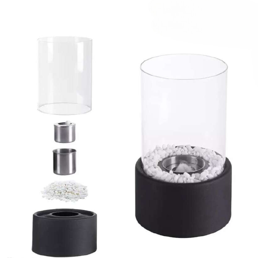 Klassisk oljelampa med öppen låga Carvallo