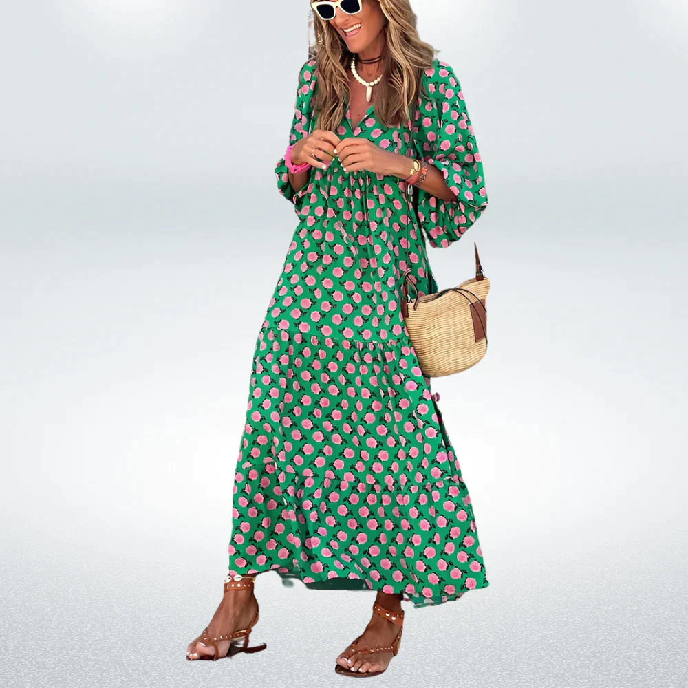 Damklänning Trendig Långärmad 100% Bomull Hemnix