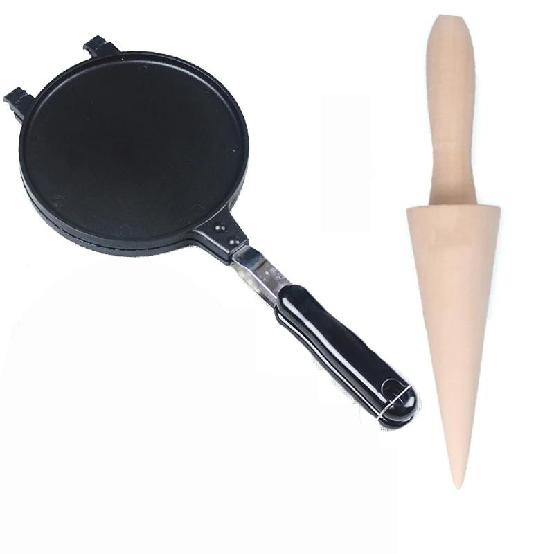 Carvallo Waffle Pan with Shape | Quick Breakfast Delight | For Children & Family | Stainless Steel with Non-Stick Handle Carvallo