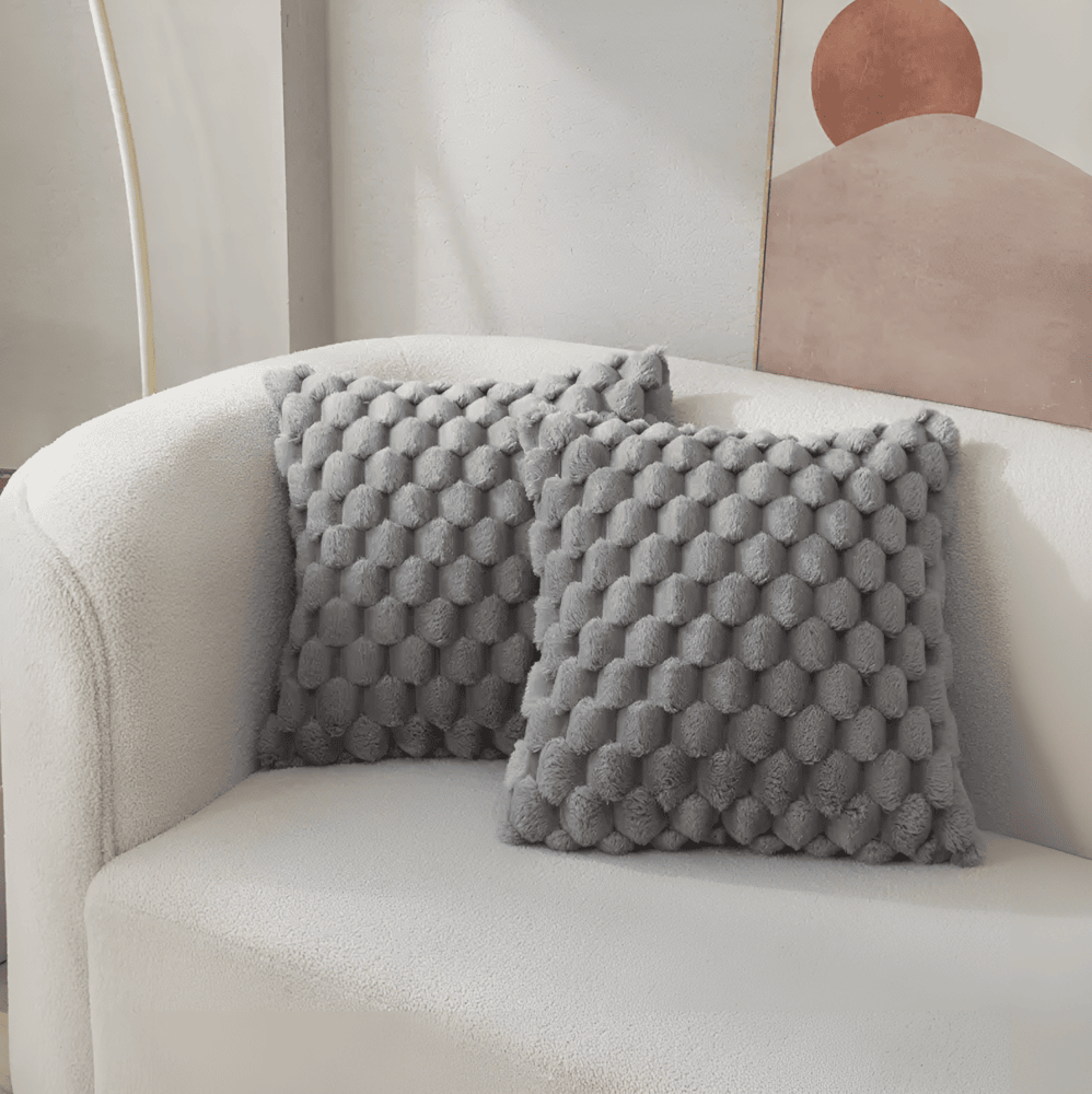 DreamHaven – Lyxigt Mjukt Kuddfodral med Fluffigt Mönster Hemnix