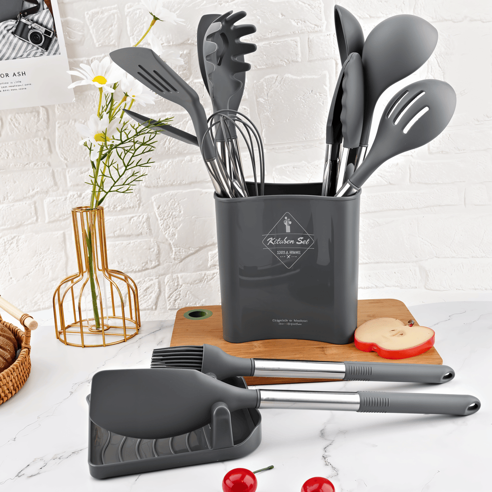 KitchenPro Silikon Köksredskap – Komplett 12 delars set Hemnix