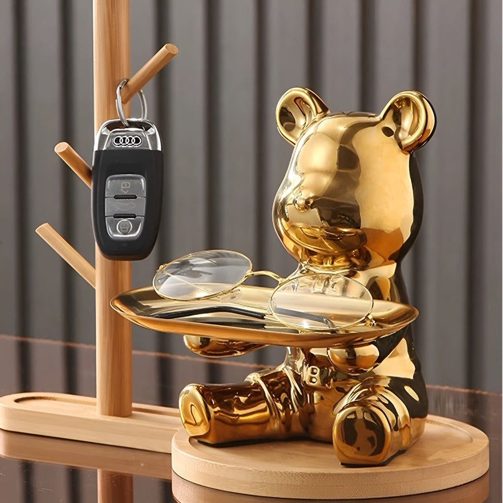 LuxeBear Bricka – Elegant Keramik med Skulptural Design Hemnix