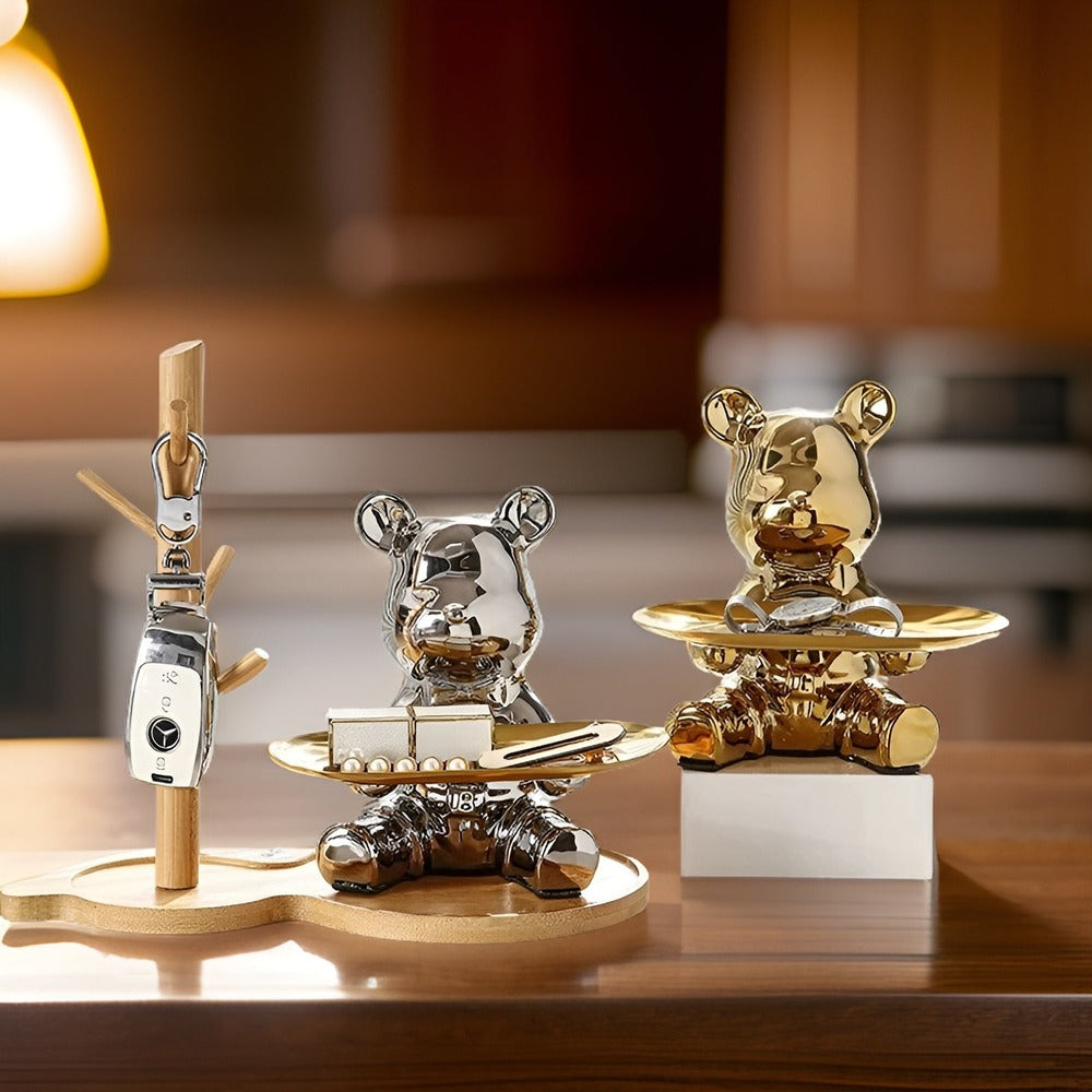 LuxeBear Bricka – Elegant Keramik med Skulptural Design Hemnix