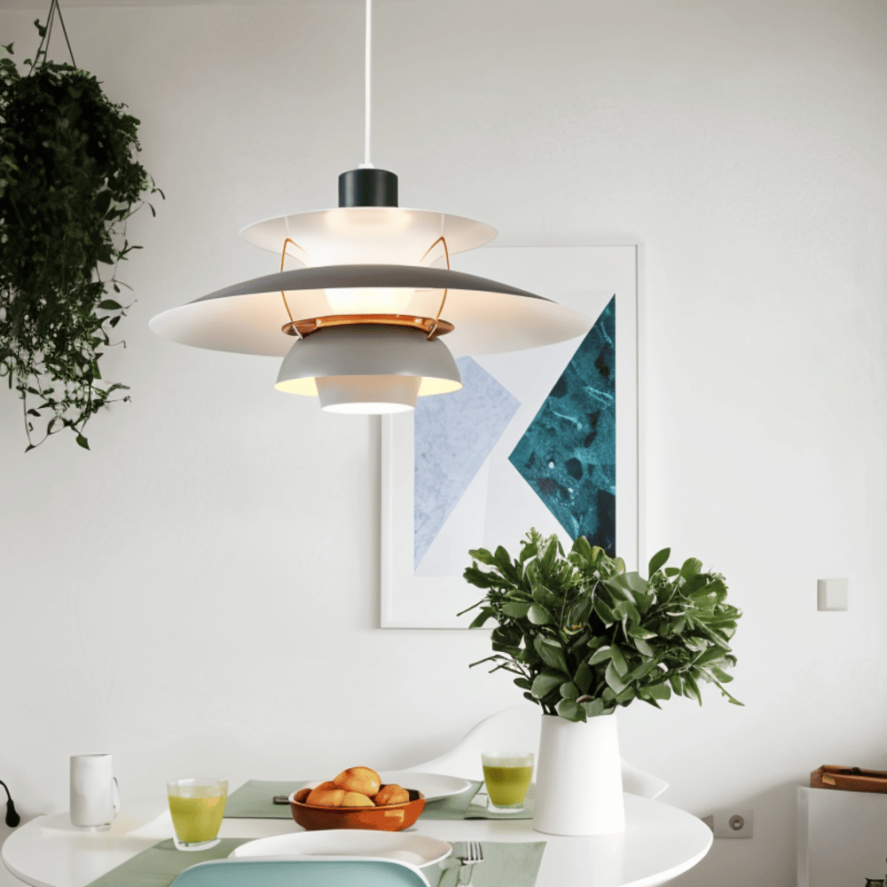 Taklampa i Skandinavisk Stil – Minimalistisk Metallpendel Hemnix