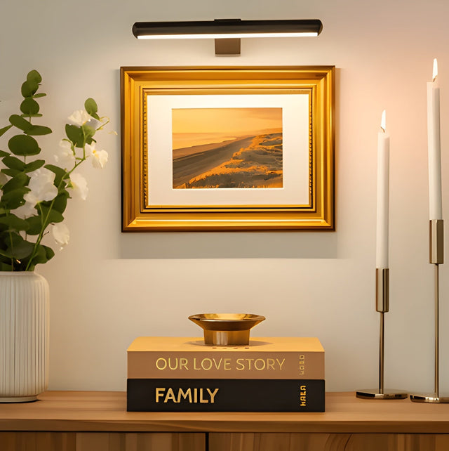 Trådlös LED-vägglampa – 120° roterbar & uppladdningsbar via USB | Flexibel & modern Carvallo