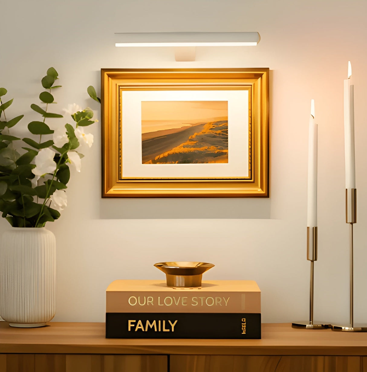 Trådlös LED-vägglampa – 120° roterbar & uppladdningsbar via USB | Flexibel & modern Carvallo