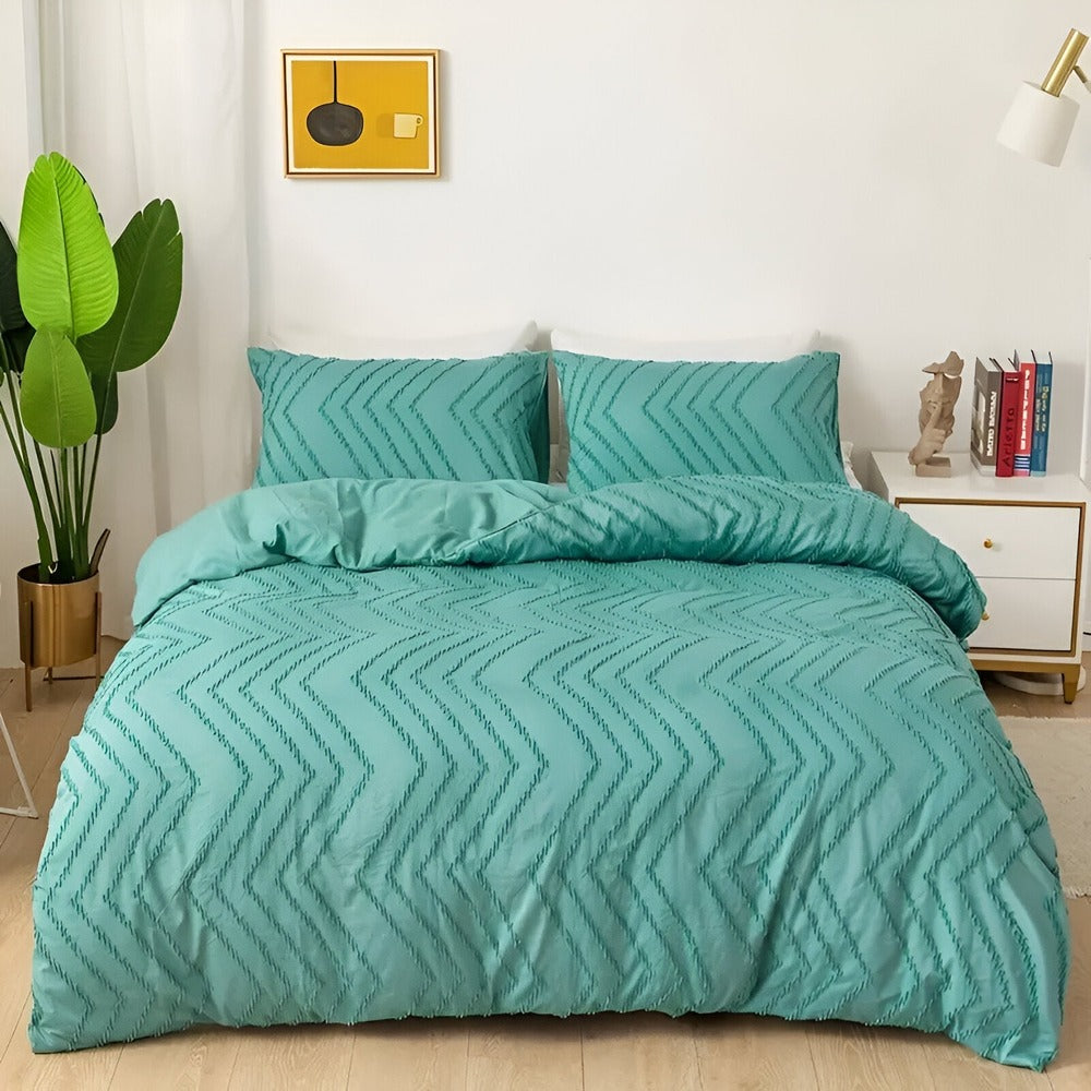 StripeDream – Randigt Påslakanset för Sval och Bekväm Sömn Hemnix