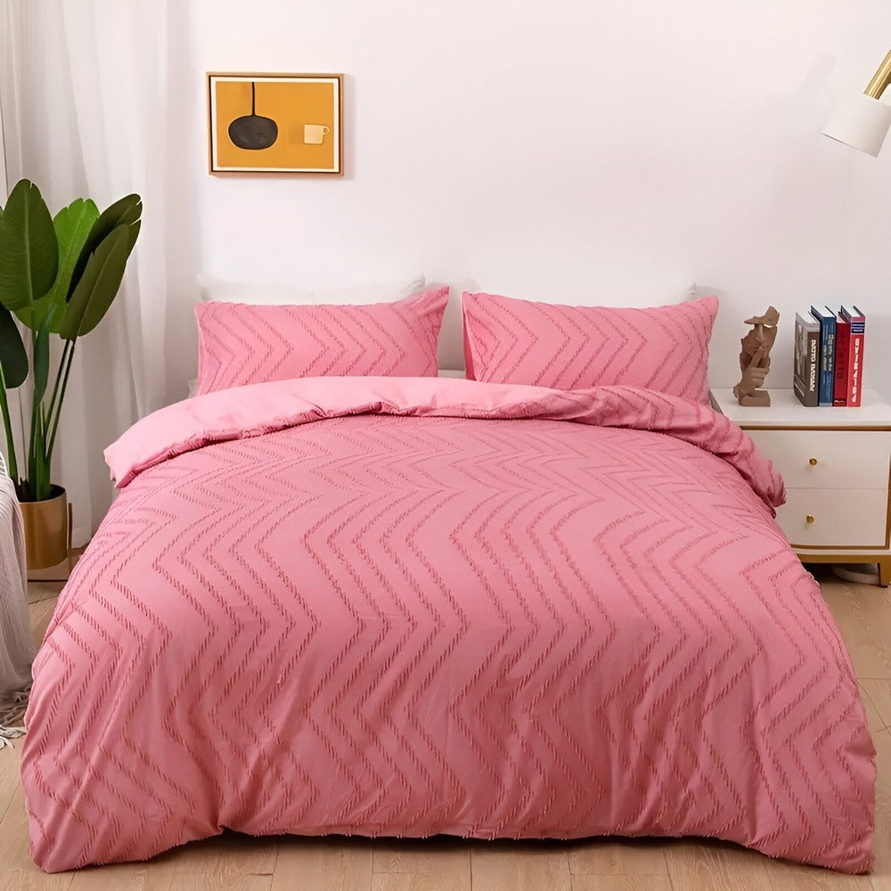 StripeDream – Randigt Påslakanset för Sval och Bekväm Sömn Hemnix