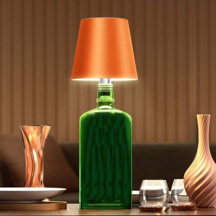 GlowBottle - LED Flee lamp med Dimbart Touchkontroll, Trådlös och Uppladdningsbar Carvallo
