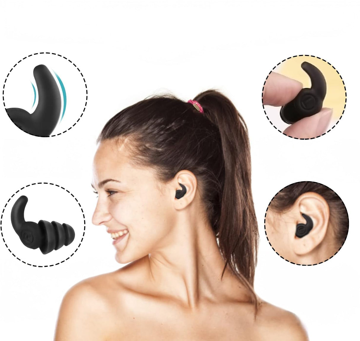 Öronproppar som skyddar vid bad & simning för känsliga öron-Hemnix-Hemnix