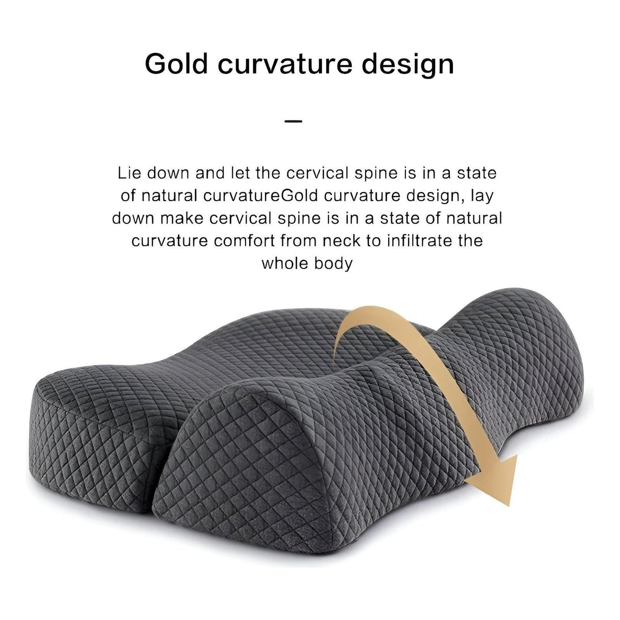 OrthoLuxe Kudde - Ergonomisk Cervikal Minneskum Konturkudde Carvallo