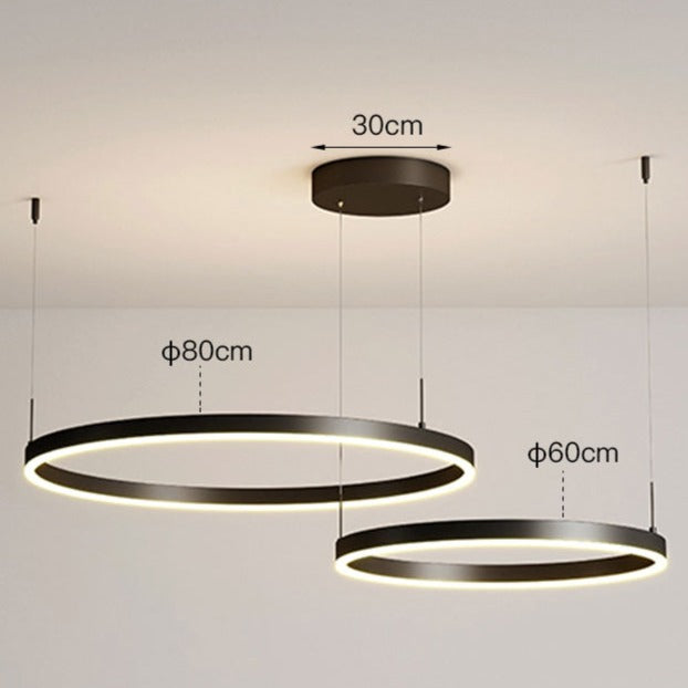 Oslo Modern Ring-Taklampa – Justerbar 3-ringdesign för elegant atmosfär Carvallo