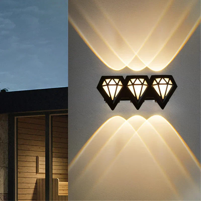 Carvallo LED Utomhusvägglampa Vattentät | Moderndesign | IP65 Väderbeständig | 6,5x18x8 cm | Aluminiumhus Carvallo