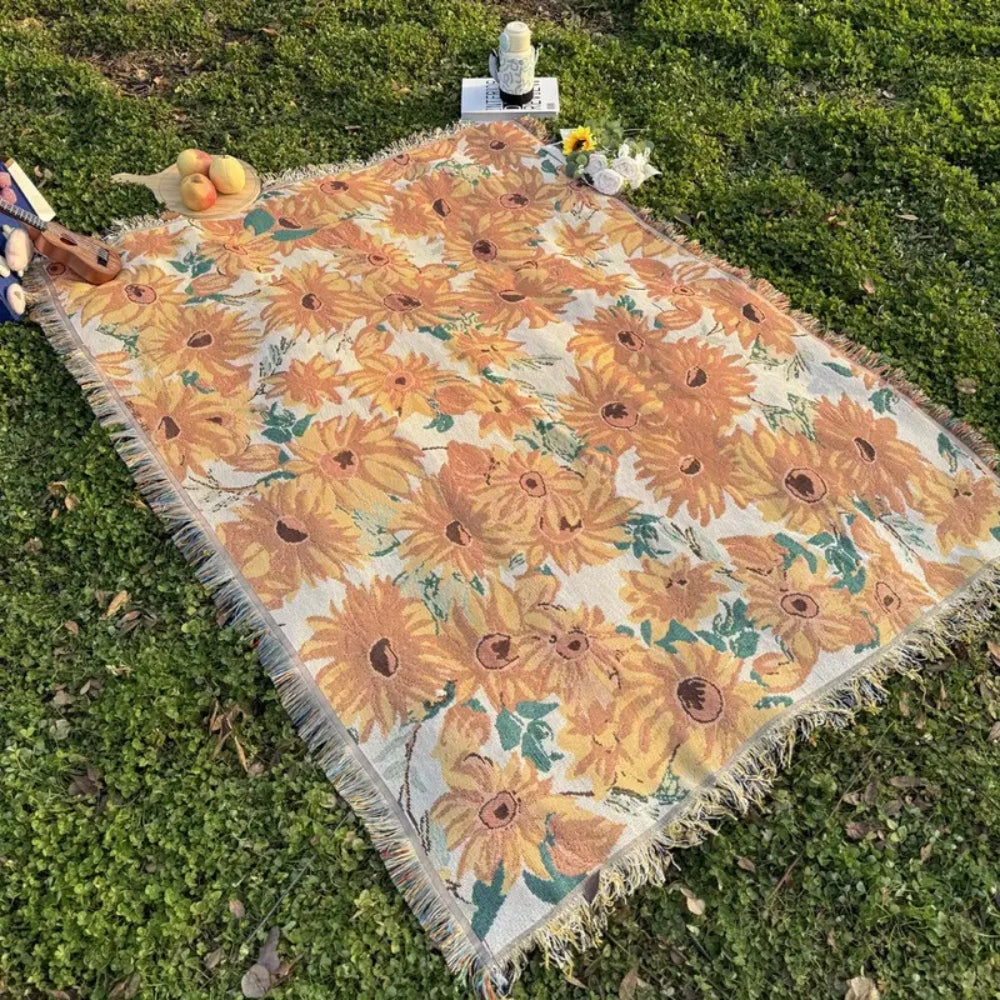 Vibrant Sun Floral Utomhusfilt Carvallo